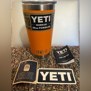 YETI Rambler 20 oz Tumbler King Crab Orange Retired